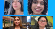 Top row, from left: Karol Heredia-Rolón and Denisse Garay-López. Bottom row, from left: Larielys Nieves-Rivera and Ariana Rivera-Rivera, the four students supported by the Liberty Foundation Scholarship Fund who are on track to graduate in 2026.