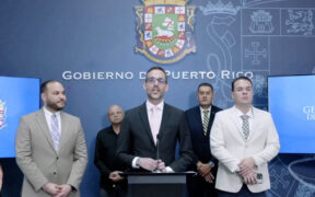 Norberto Almodóvar, deputy secretary of Puerto Rico’s Permit Management Office, presents the latest results on the permitting process. (Screen capture)