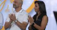 Orlando Pérez, general sales manager for Porsche Center Puerto Rico, and Agnes Vega, brand manager for Porsche Puerto Rico. (Credit: Alejandro Granadillo)