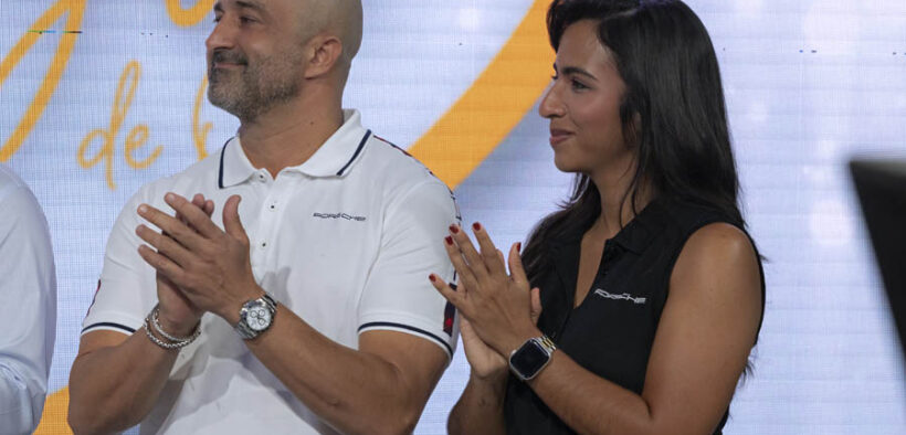 Orlando Pérez, general sales manager for Porsche Center Puerto Rico, and Agnes Vega, brand manager for Porsche Puerto Rico. (Credit: Alejandro Granadillo)