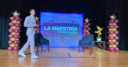Raúl Palacios delivers a talk during a previous edition of La Maestría College Tour.
