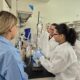 Ponce Health Sciences University dental students work with sargassum extracts as part of a project to develop seaweed-based toothpaste.