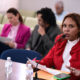 United Retailers Association (CUD) legal representative Agnes Martínez testifies during a House Consumer Affairs Committee hearing on a bill that would ban minimum purchase requirements for card payments in Puerto Rico.