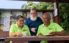 Members of the Comité ProDesarrollo de Maunabo (Pro-Development Committee of Maunabo), one of the seven groups awarded funding through Ford Motor Co.’s Environmental Grants program in Puerto Rico.