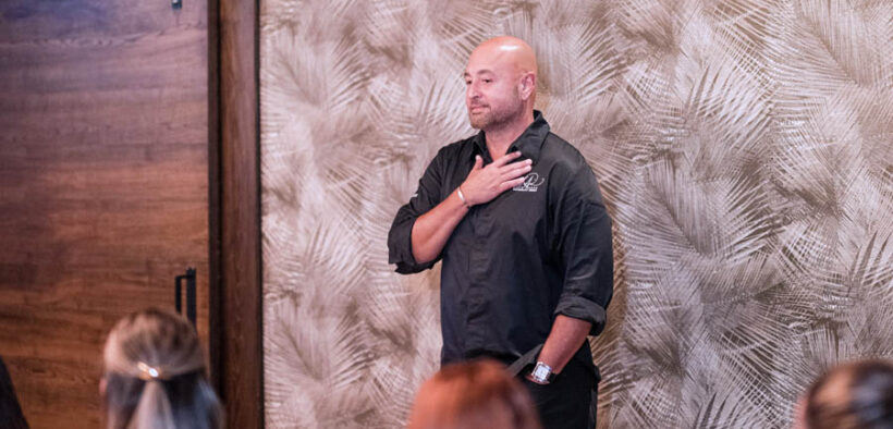 Chef Mario Pagán, whose restaurant La Central was featured in BluHost’s dining event.