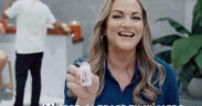 The new ClaroFull campaign features Alexandra Fuentes, Deborah Martorell (pictured) and Otto Oppenheimer in a domino match where the consumer is the “fourth player.”
