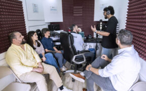 In 2024, the Rimas Foundation placed El Vagón, a mobile recording studio, at the Escuela con Causa in Cataño, Puerto Rico, where young people learn music and production as part of the foundation’s community education programs.