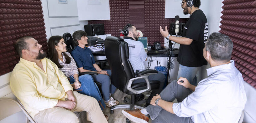 In 2024, the Rimas Foundation placed El Vagón, a mobile recording studio, at the Escuela con Causa in Cataño, Puerto Rico, where young people learn music and production as part of the foundation’s community education programs.