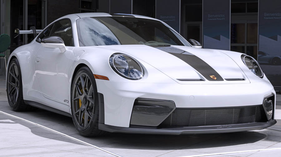 Porsche unveils new 911 GT3 sports car in Puerto Rico
