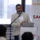 Javier J. Hernández-Acosta, dean of the School of Arts, Design and Creative Industries at Sacred Heart University in San Juan, speaks during the launch of La Cepa, a business growth program for creative industries. (Credit: Universidad del Sagrado Corazón)