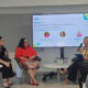 From left: Jennifer Wiscovitch of “Es Mental,” Elba Torres of Puerto Rico Pathology, and Brenda Padilla, executive director of the Puerto Rican Diabetes Association, speak during a forum on health reporting and public information access at Universidad del Sagrado Corazón (Sacred Heart University) in San Juan.
