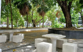 Plaza de la Convalecencia in Río Piedras, one of two historic public spaces slated for restoration under San Juan’s district revitalization plan.