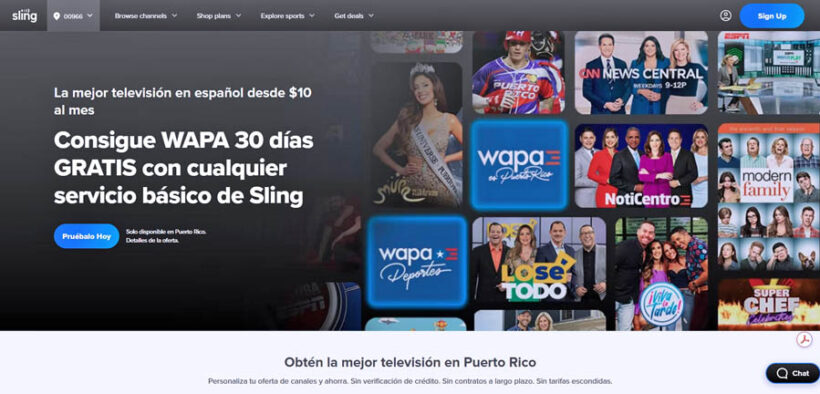 WAPA TV and WAPA Deportes are now available on Sling TV in Puerto Rico.
