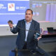 Wilfredo Pereira, FirstNet Caribbean Territories manager, demonstrates FirstNet’s Mission Critical Push-to-Talk technology.