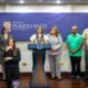 Puerto Rico Tourism Co. Executive Director Willianette Robles speaks at La Fortaleza as Gov. Jenniffer González stands to her right, alongside Río Grande Mayor Ángel González and El Yunque Forest Supervisor Kenaan Adams, during the announcement of efforts to reopen key attractions amid the federal shutdown.