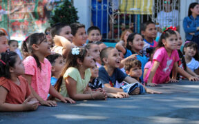 Children take part in a toy distribution event in Guánica during last year’s BIG Toy Drive, organized by IslandCorps.