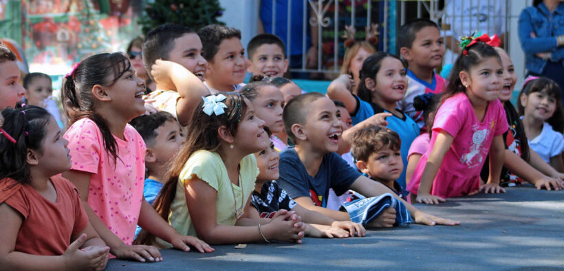 Children take part in a toy distribution event in Guánica during last year’s BIG Toy Drive, organized by IslandCorps.