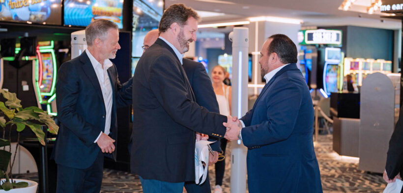 From left: Scott Woodgate of BetMGM; Ben Tutt, managing partner of The Condado Collection; and Juan Carlos Santaella, executive director of the Puerto Rico Gaming Commission, took part in the announcement.
