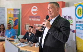 Elliot Pacheco, president of Empresarios por Puerto Rico, who announced the 10th-anniversary edition of the “Cómprale al de Aquí” (“Buy from Locals”) campaign.