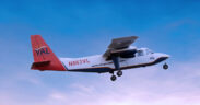 A Vieques Air Link aircraft approaches landing as the local carrier prepares to launch its new Ceiba, Puerto Rico to St. Thomas, U.S. Virgin Islands route on Dec. 5.