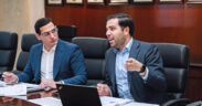 From left: José Luis Rivera, director of the Office of Strategy and Business Intelligence, and Sebastián Negrón, secretary of Puerto Rico’s Department of Economic Development and Commerce.