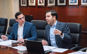 From left: José Luis Rivera, director of the Office of Strategy and Business Intelligence, and Sebastián Negrón, secretary of Puerto Rico’s Department of Economic Development and Commerce.