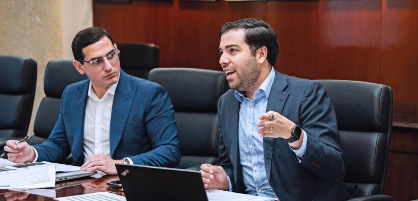 From left: José Luis Rivera, director of the Office of Strategy and Business Intelligence, and Sebastián Negrón, secretary of Puerto Rico’s Department of Economic Development and Commerce.