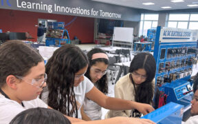 Students participate in a hands-on training session at the LIFT Puerto Rico Learning Lab, which recently surpassed 1,000 student visitors.