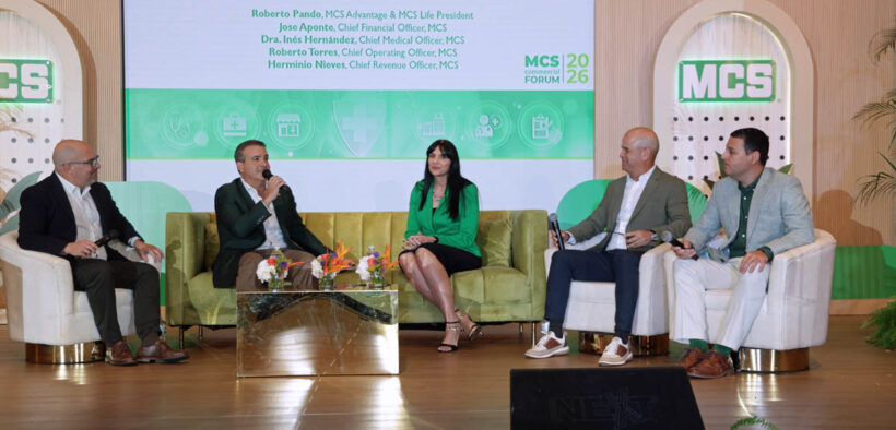 Senior MCS executives speak during the Commercial Forum 2026, held Oct. 24 at the Hilton Garden Inn San Juan, to discuss financial results, provider networks, service quality and institutional trust.