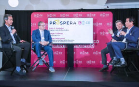 From left: Former Gov. Luis G. Fortuño, founder of the Center for Economic Renewal, Growth and Excellence (Centro Crece); professor Jorge Colberg-Toro; Roberto Salinas, advocate of economic freedom in Latin America; and Jorge Rodríguez, founder of the Institute of Economic Freedom.