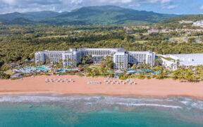 Located between El Yunque National Forest and the Atlantic Ocean in Río Grande, Puerto Rico, the 500-acre Wyndham Grand Rio Mar resort features newly renovated rooms, pools and amenities.