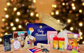 Each box includes traditional sweets, artisan coffee and culturally inspired items designed to evoke the sounds and spirit of a Puerto Rican Christmas.