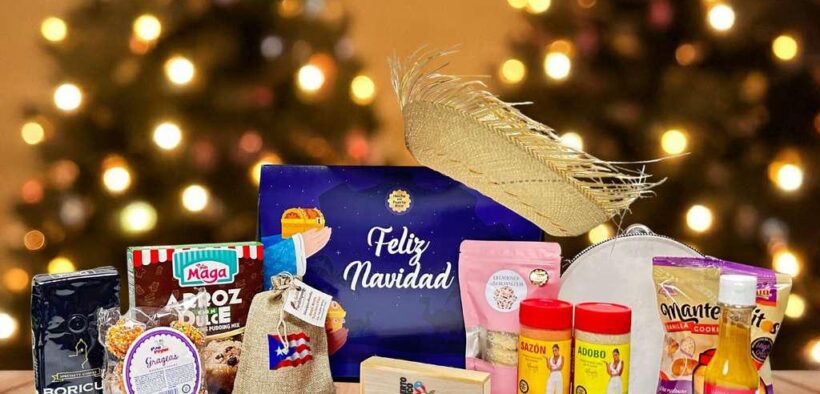 Each box includes traditional sweets, artisan coffee and culturally inspired items designed to evoke the sounds and spirit of a Puerto Rican Christmas.