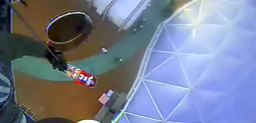 An image from U.S. Coast Guard footage shows the medevacuation of a passenger from the Celebrity Apex. (Photo credit: U.S. Coast Guard)