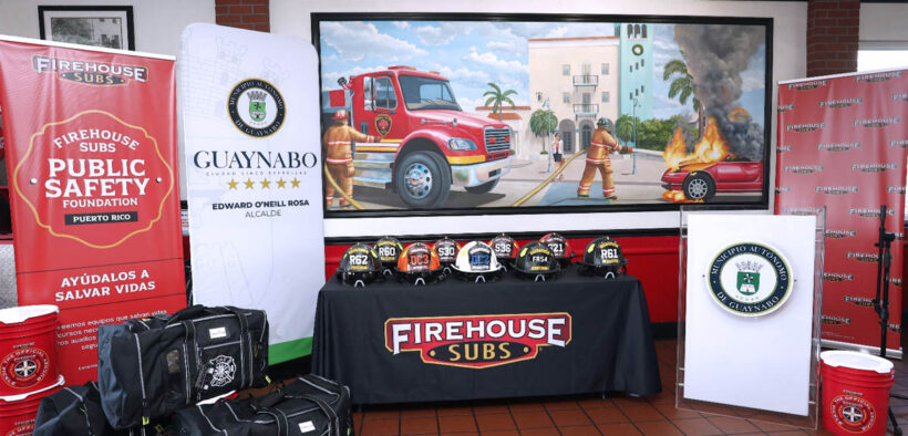 Firehouse Subs said its Public Safety Foundation has delivered $723,469 in equipment through 35 grants to 13 municipalities since the chain arrived in Puerto Rico 14 years ago.