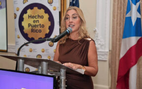 Ponce Mayor Marlese A. Sifre-Rodríguez after the municipality approved a new ordinance granting a 10% tax incentive to Hecho en Puerto Rico member companies.