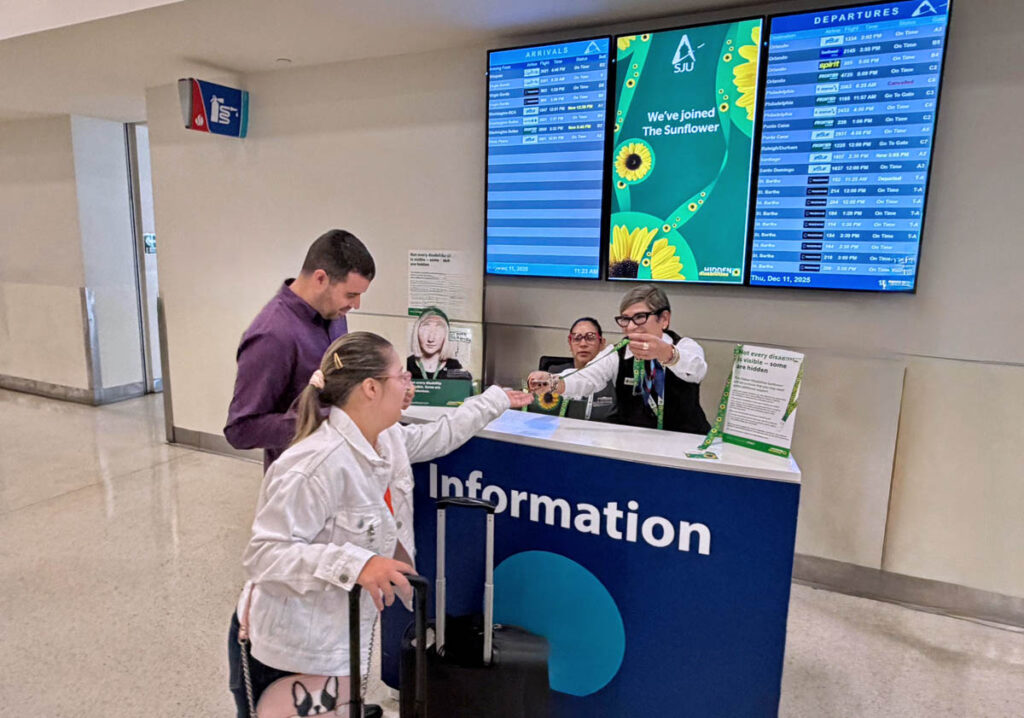 LMM Airport adopts Sunflower support for hidden disabilities