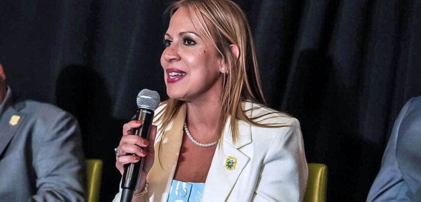 Puerto Rico Labor Secretary María del Pilar Vélez-Casanova speaks about Puerto Rico’s labor market data for October 2025, released by the Department of Labor and Human Resources.
