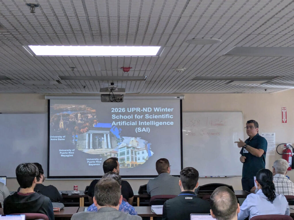La UPR Mayagüez acoge la segunda escuela de invierno de IA con Notre Dame