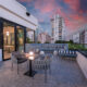 The rooftop lounge at Magdalena 1163 in San Juan’s Condado district was designed for small gatherings, private dinners and events.